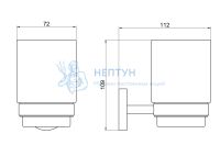 Стакан с держателем AQUATEK AQ4604CR БЕТТА