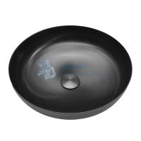 Раковина накладная Abber Wasser Kreis AF2412MB черная матовая