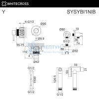 Встраиваемый гигиенический смеситель Whitecross Y SYSYBI1NIB (брашированный никель)