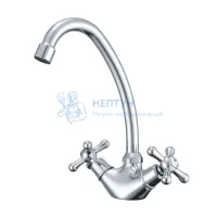 Смеситель Prohanss P10.41 для кухни вентильный поворотный излив, хром