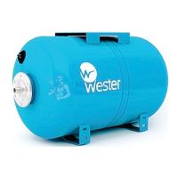 Расширительный бак для водоснабжения горизонтальный на опорах Wester WAO 80 л