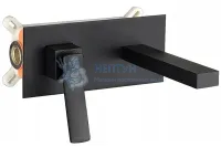 Смеситель для раковины срытого монтажа REA SONIC BLACK MAT REA-B0181