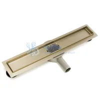 Душевой желоб с двухсторонней решеткой 80см Rea NEO&PURE PRO 800 Gold REA-G5601