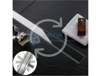 Душевой желоб с двухсторонней решеткой 70см Rea NEO&PURE PRO 700 Chrom REA-G0901