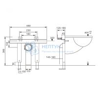 Инсталляция ABBER AC0102P для подвесного биде