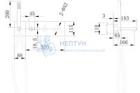 Смеситель ABBER Rund AF8730NG для ванны скрытого монтажа, никель
