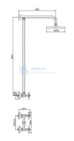 Душевая система хром Haiba HB2413
