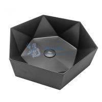 Раковина накладная Abber Wasser Kreis AF2406MB черная матовая