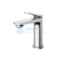 Смеситель для раковины без донного клапана BelBagno UNIQUE-LVM-CRM-W0