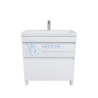 Тумба с умывальником напольная, белая, 80 см, Zodiac, Iddis ZOD8CBFi95K подходит ум. 3508000i28