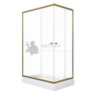 Душевое ограждение "Вента-Голд" 120x80, прямоуг. низ. подд. Triton