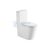 Унитаз-компакт напольный безободковый с бачком AQUATEK ОБЕРОН AQ1273H-00