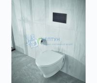 Клавиша для инсталляции Oliveira Slim черная Soft-touch 659056