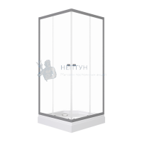 Душевое ограждение "Вента-Графит" 90x90, квадрат, низ. подд. Triton