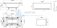 Акриловая ванна Ravak Campanula 170x75 прямоугольная CA21000000