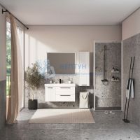 Шкаф-пенал Briz Кватро 35 см Белый матовый 246 04-06035-00 02 БЕЛ