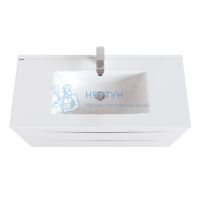 Тумба с умывальником, напольная, 100 см, белая, Cloud, Iddis CLO10WFi95K