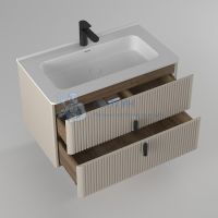 Тумба с умывальником Briz Арно 80 см Бежевая матовая 105 03-18080-16 00 БЕЖ