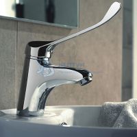 Смеситель для умывальника локтевой хром Haiba HB1054