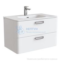 Тумба подвесная, белая, 80 см, Brick, Iddis BRI80W0i95. Подходит умывальник: 0108000i28