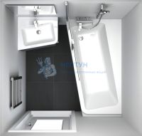 Акриловая ванна Ravak 10° 160x95 асимметричная C841000000