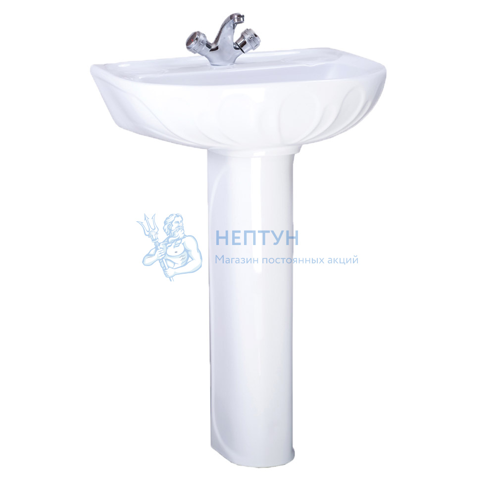 Раковина (умывальник) Santeri Лотос 58 см с пьедесталом Вест - цена ...