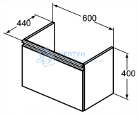 Тумба для умывальника Ideal Standard TESI T0046OV