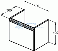 Тумба для умывальника Ideal Standard TESI T0045OV