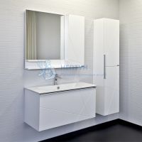Шкаф-колонна Comforty Мерано-35 белый матовый 00-00010666CF