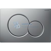 Смывная клавиша Geberit Sigma01, двойной смыв: Матовый хром, лакированный, с легкоочищаемой поверхностью 115.770.JQ.5