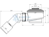 Сифон для душевого поддона АНИ пласт E411CLS 1 1/2" 50 мм