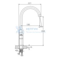Смеситель для кухни однорычажный хром Haiba HB70577