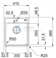 Мойка ВСX 610-42 TL Franke 101.0689.880