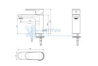 Смеситель для умывальника Оружейная сталь Aquatek Ника AQ1810BGM