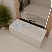 Ванна из искусственного камня Veconi Fresca 170x70 белая прямоугольная FRS17070