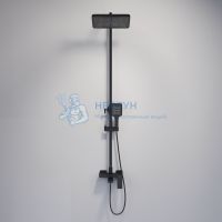Душевая система со смесителем AVRORA Vant цвет черный AV6340B
