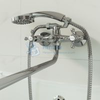 Смеситель универсальный AVRORA Vesta с поворотным изливом 350 мм AV2133