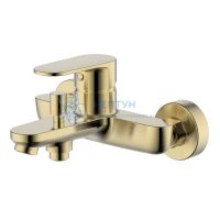 Смеситель для ванны Золото шлифованное Aquatek Ника AQ1840BG