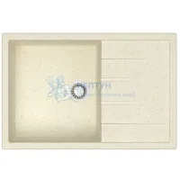 Мойка Agata 161/Q2 Бежевая 750х505x218 матовая из искусственного камня