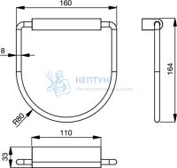 Полотенцедержатель-кольцо Ideal Standard CONNECT N1384AA