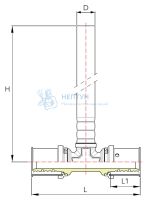 Пресс-тройник для установки радиатора 20x15 Comisa