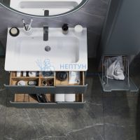 Шкаф-пенал Briz Прато 35 см Тёмно-серый матовый 240 04-06к35-00 02 ГР