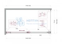 Душевой уголок BelBagno SOFT_CLOSE-1-AH-1-150/80-C-Cr