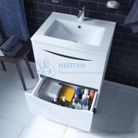 Тумба напольная, белая, 60 см, Cloud, Iddis CLO60WFi95. Подходит ум. 0136000i28
