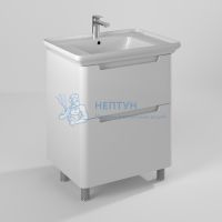 Тумба с умывальником Briz Альби 75 см Белая глянцевая 235 03-08075-14 00 БЕЛ