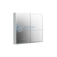 Шкаф зеркало для ванной с подсветкой Aquatek AQ7803B-MLC, прямоугольное, сенсорное управление, 800*700*133