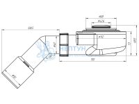 Сифон для душевого поддона АНИ пласт E451CL 1 1/2" 60 мм