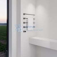 Полотенцесушитель электрический Abber Charme AH4004NG оружейная сталь