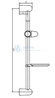 Душевая стойка хром Haiba HB8003