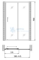 Душевая дверь Gemy Victoria S30191BM